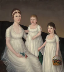 Grace Allison McCurdy (Mme Hugh McCurdy) et ses filles, Mary Jane et Letitia Grace