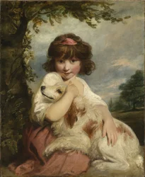 Une jeune fille et son chien