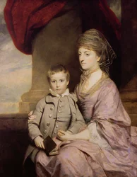 Elizabeth Herbert, comtesse de Pembroke et son fils George, Lord Herbert, 1764-67
