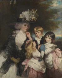 Lady Smith Charlotte Delaval et ses enfants George Henry, Louisa et Charlotte, 1787