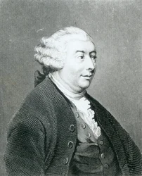 Portrait de David Hume, gravé par William Henry Worthington