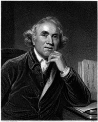 Portrait de John Hunter, gravé par William Holl, vers 1830