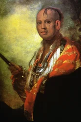 Portrait de Syacaust Ukah, chef de la tribu des Cherokee