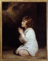 Le petit Samuel en prière 1777 Montpellier, musée Fabre