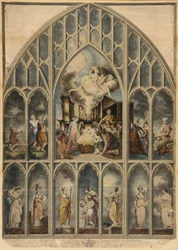 La fenêtre de Reynolds représentant les sept vertus