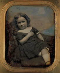 Augusta Hawes à quatre ans, années 1850