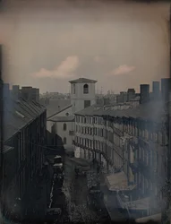 Vue de Brattle Street depuis le studio Southworth & Hawes au 5 12 Tremont Row, Boston, 1855