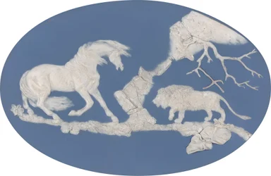 Cheval effrayé par un lion (Épisode A)