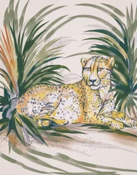 Guépard de la jungle paisible
