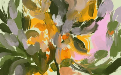 Fleurs abstraites aux couleurs vives