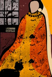 Une femme bohème pleine de vie
