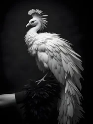 Majesté du paon blanc
