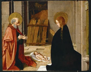 La Nativité, vers 1500 (peinture sur bois)