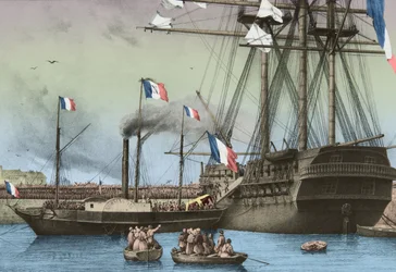 Arrivee du cercueil de Napoleon a Cherbourg