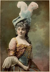 Rejande dans le role de La Montansier, 20eme siecle (photo)