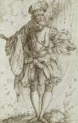 Porte-drapeau, années 1560