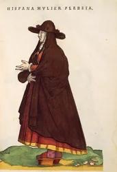 Paysanne espagnole. De Habitus praecipuorum popularum, par Jost Amman