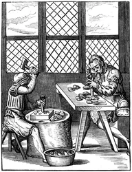 Fabricants de dés à coudre, XVIe siècle