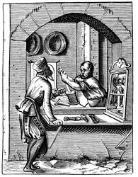 Travailleur de fil de fer, 16ème siècle