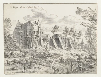 Château de Louvain, 1675 (encre et papier)