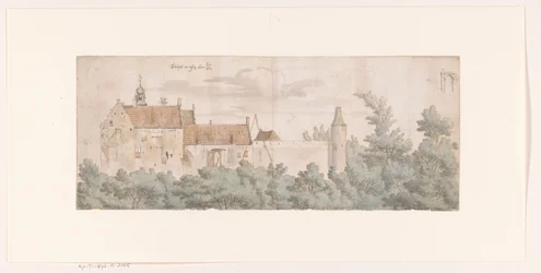 Vue du château Ooij, Brabant du Nord