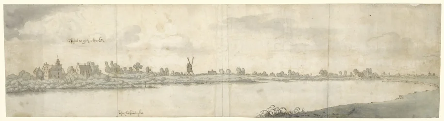 Vue du château Ooij, près de Nimègue, Brabant du Nord
