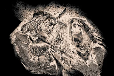 Jésus et Marie, de la série Stations de la Croix 2015 (photographie)