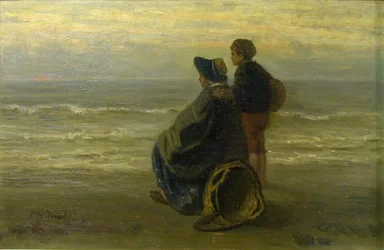 Mère et Enfant sur un Rivage