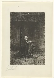 Enfant dans la chaise haute