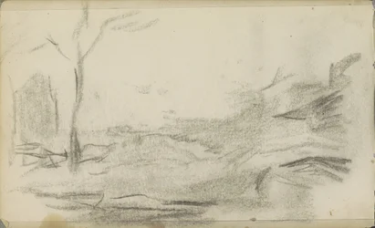 Paysage avec un arbre
