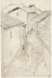 Ruelle entre de vieilles maisons