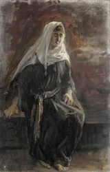 Femme assise, probablement Michal