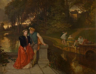 Les amoureux dans le parc