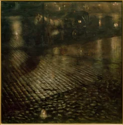 Fiacre dans la nuit