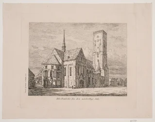 Cathédrale de Ribe depuis le côté nord-est