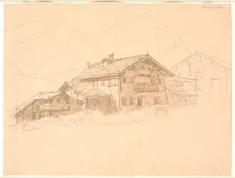 Maison de paysan au Tyrol. St. Mari