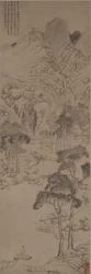 Paysage dans le style de Wen Zhengming