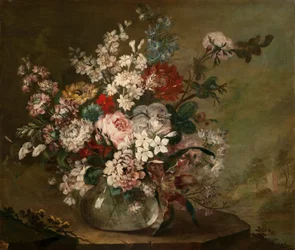 Nature morte avec des fleurs dans un vase
