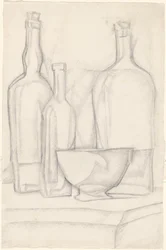 Bouteilles et bol
