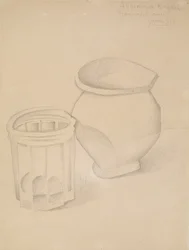 Verre et vase, c.1911