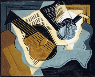 Guitare et bol de fruits, 1921