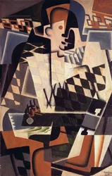 Arlequin avec une guitare, 1917
