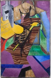 Nature morte au livre (sous-titre : Saint-Matorel, décembre 1913 (huile sur toile)