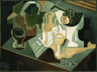 La table devant le bâtiment, 1919