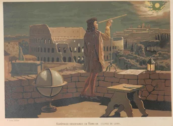 Copernic à Rome. De : La ciencia y sus hombres, 1879