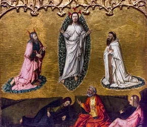 La Transfiguration du Christ, détail, vers 1468 (huile sur bois)