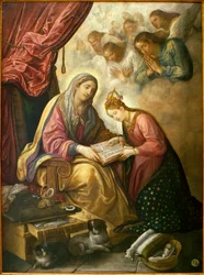 Sainte Anne apprenant à lire à la Vierge