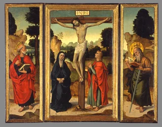 Crucifixion avec la Vierge et les saints Jean l