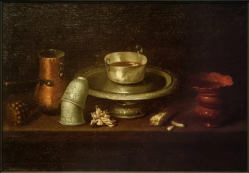 Nature morte avec tasse de cacao