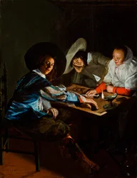 Une partie de tric-trac, vers 1630